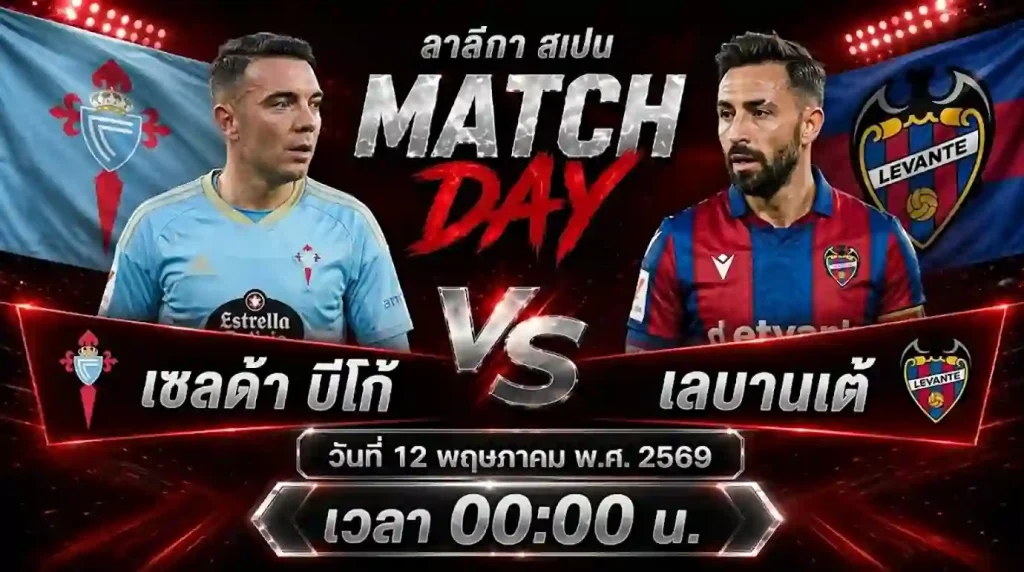 ทีเด็ดบอล เซลต้า บีโก้ vs เลบานเต้ วิเคราะห์บอลลาลีกา สเปน โดย ClubBallza